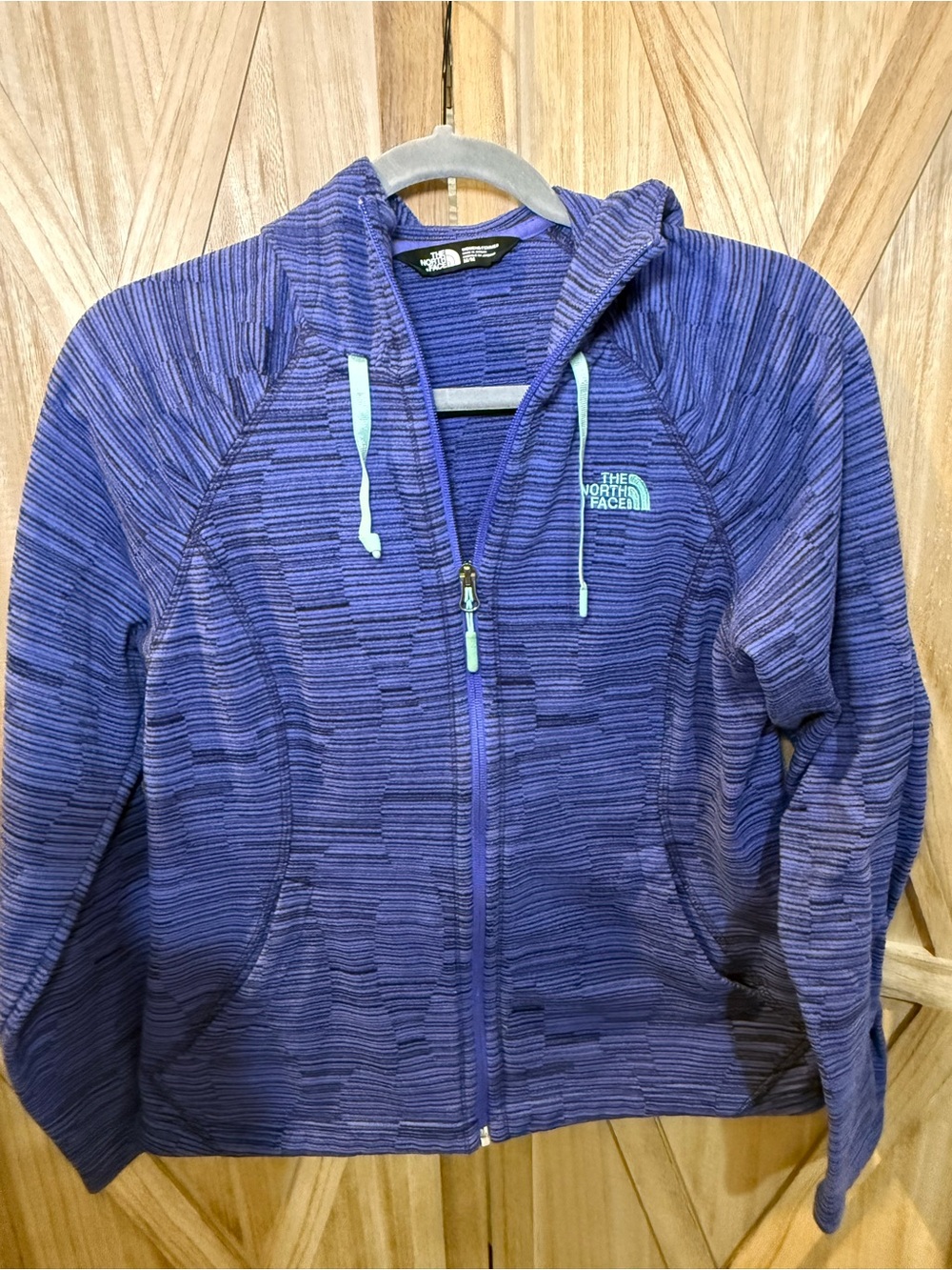 The North Face Women's Blue-Purple Full Zip Hooded Jacket
